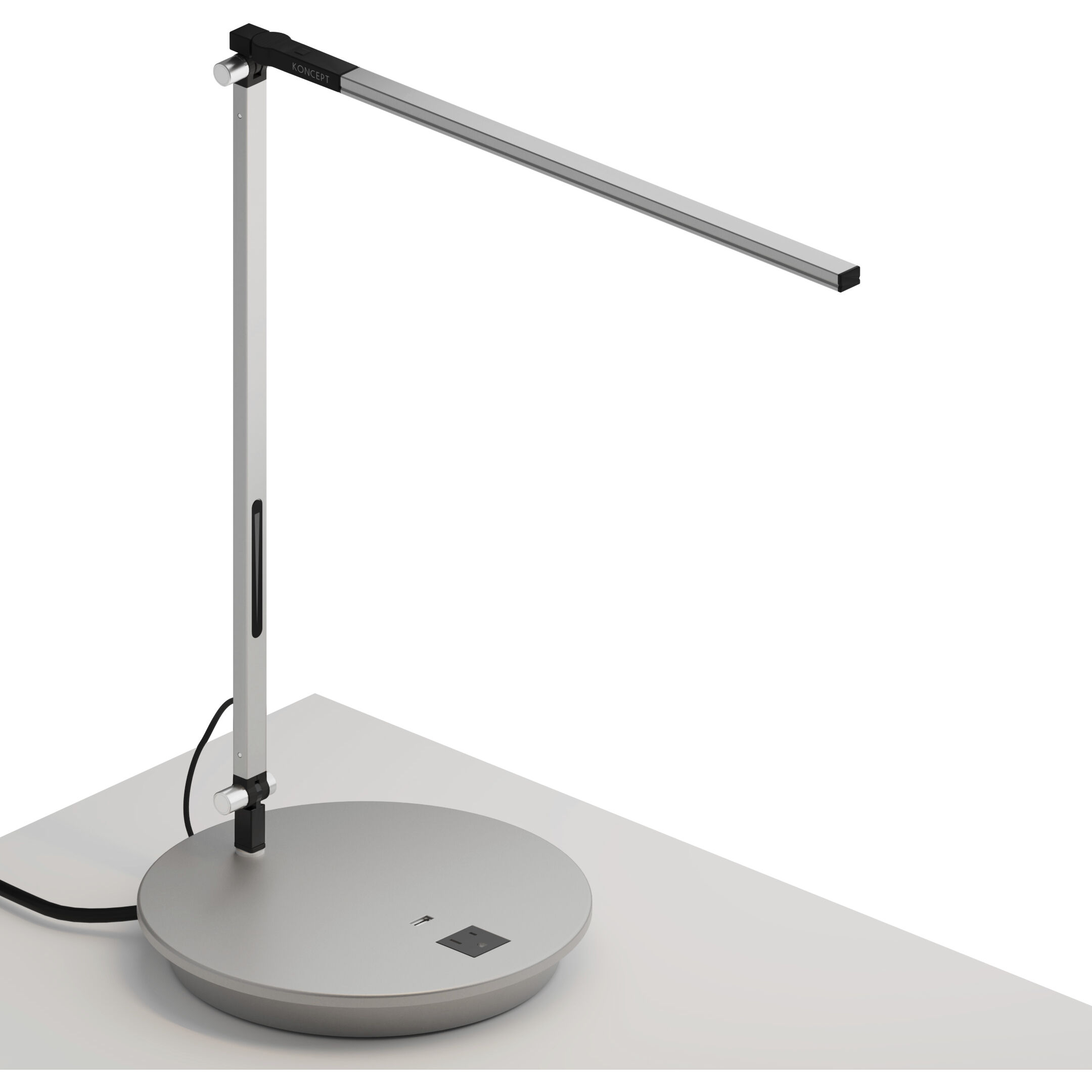 Z-Bar Solo 18 inch 6.00 watt Silver Desk Lamp Portable Light